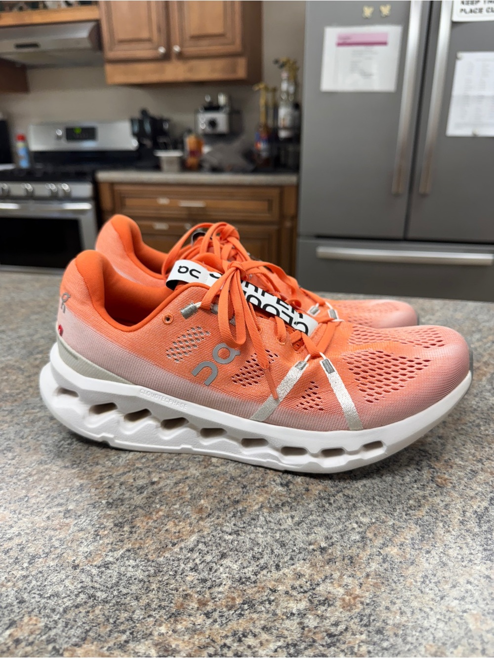 ON mens cloudsurfer flame white